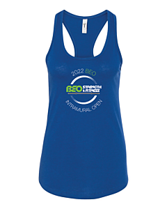 Next Level - Women's Ideal Racerback Tank - DTG - Snack Attack - Royal Blue