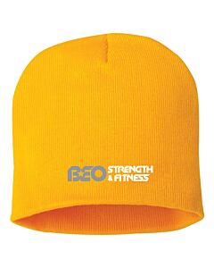 Sportsman - 8" Knit Beanie - Embroidery -Gold